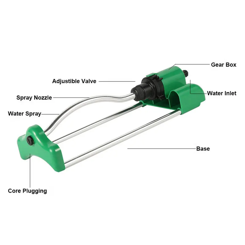Осциллирующий спринклер для газона шланг полива сада 18 насадок большого | Дом и