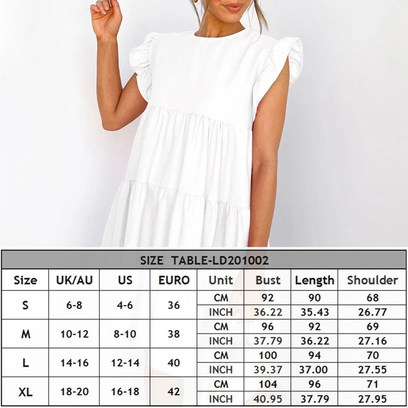 

Women Dress Holiday Summer New Short Sleeve Turtleneck Sundress Solid Casual Mini Dress Ruffles Loose Vestidos Pockets Robe
