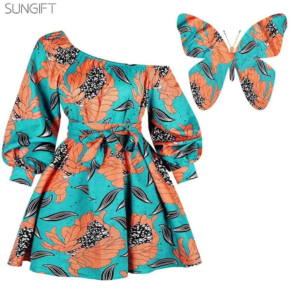 SUNGIFT Dashiki 2020 новые модные платья в африканском стиле для женщин летние