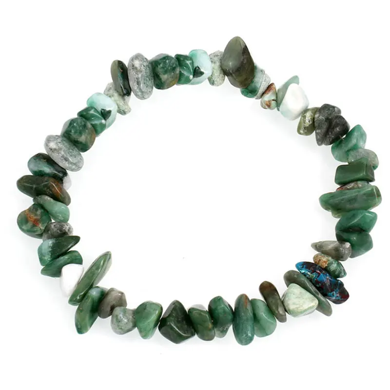 Разноцветные браслеты из драгоценных камней Самородки браслет на запястье