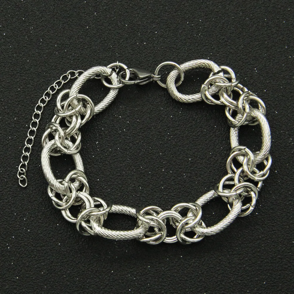 

Hip Hop Rock Cuban 1.4cm width Chain Men Bracelet and Necklace Classic Stainless Steel Chain Bracelet for Men Women Jewelry Gift