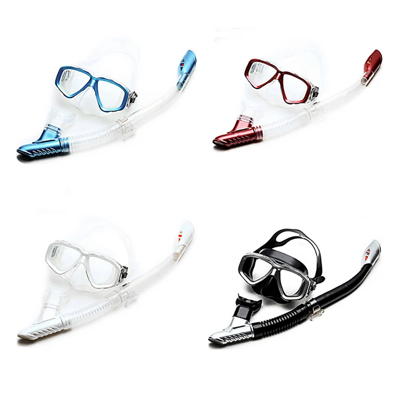 

New Snorkel Tube Set Snorkeling Mask Profession Anti-fog Swimming Diving Goggles with Dry Snorkel Tube Snorkeling Goggles Adult