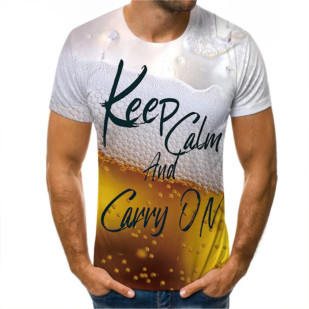 

2021 Retro T-Shirt Men Summer Short Sleeve 3d Liqueur Printing Tee Tops O-Neck Breathable Mesh Hip Hop Oversized Street T Shirt