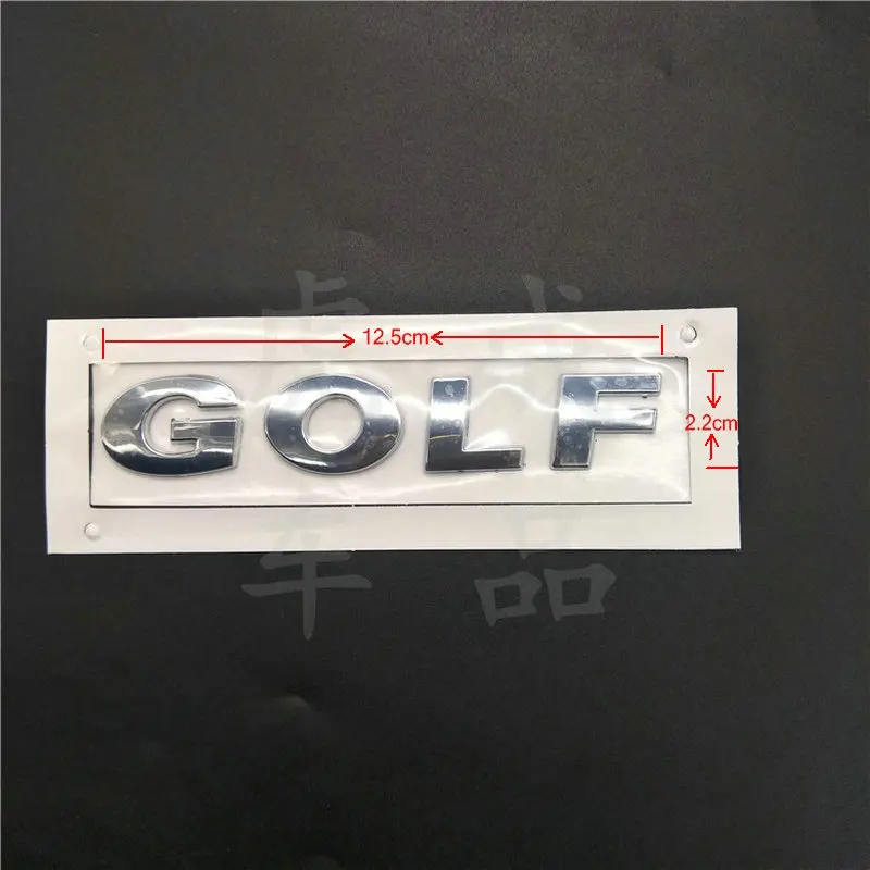 GOLF GOLF POLO BORA JETTAa PASSAT TIGUAN TOURAN CC TSI 1,4 1,6 230 300 330 380 ABS гальванические задние автомобильные Логотипы знак - Цвет: GOLF