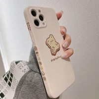sweet bear phone case cute protective cover silicone capa for iphone xs max 13 12 pro max mini 7 8 plus x xr 11 shell fundas