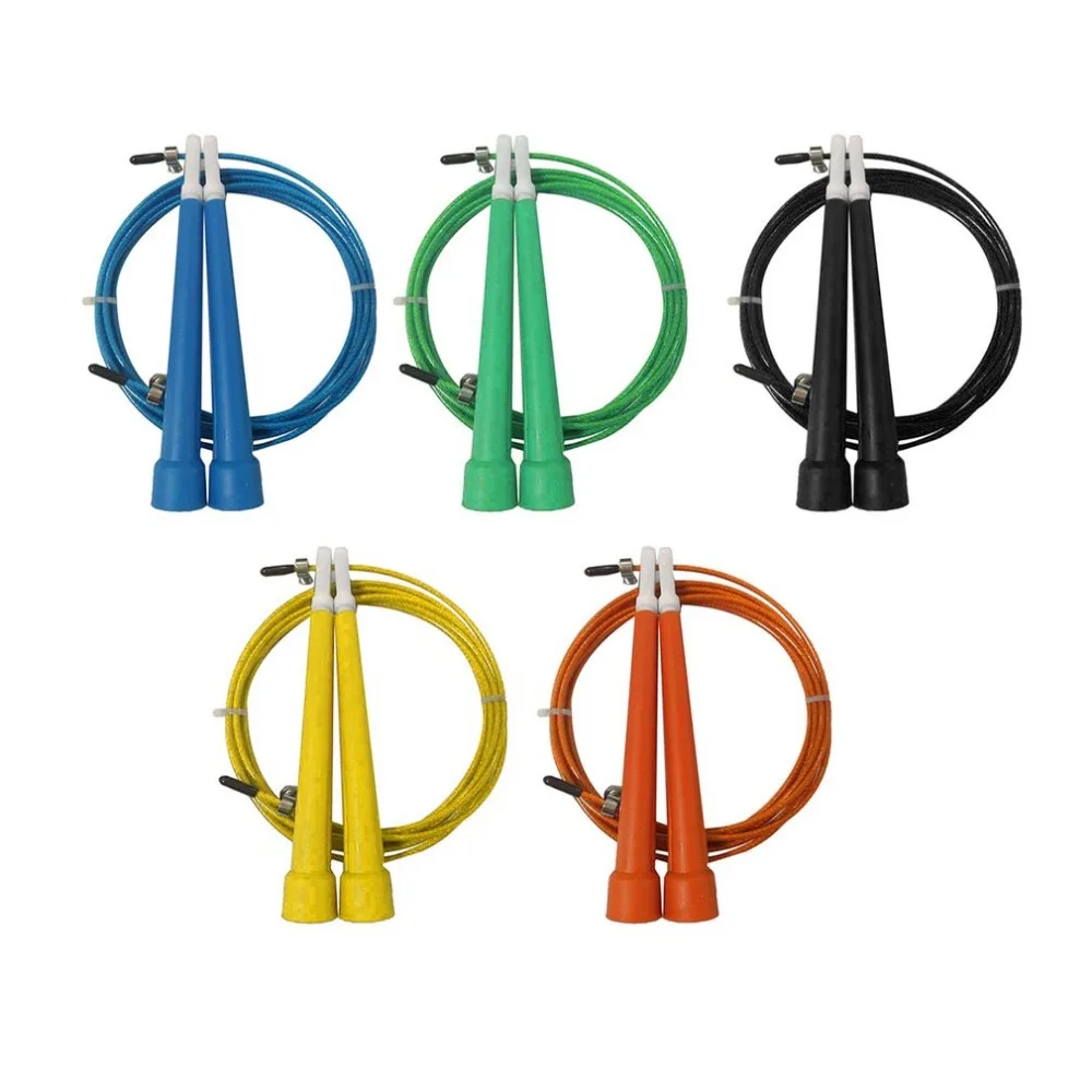 

5 Colors Steel Wire Jump Rope Ultra-speed Ball Bearing Skipping Rope Steel Wire Jumping Ropes for Training Bodybuilding