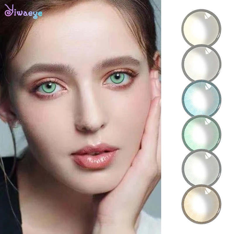 1 пара = 2 шт. натуральный кристалл Цвет контактные линзы для женщин Красивые глаза