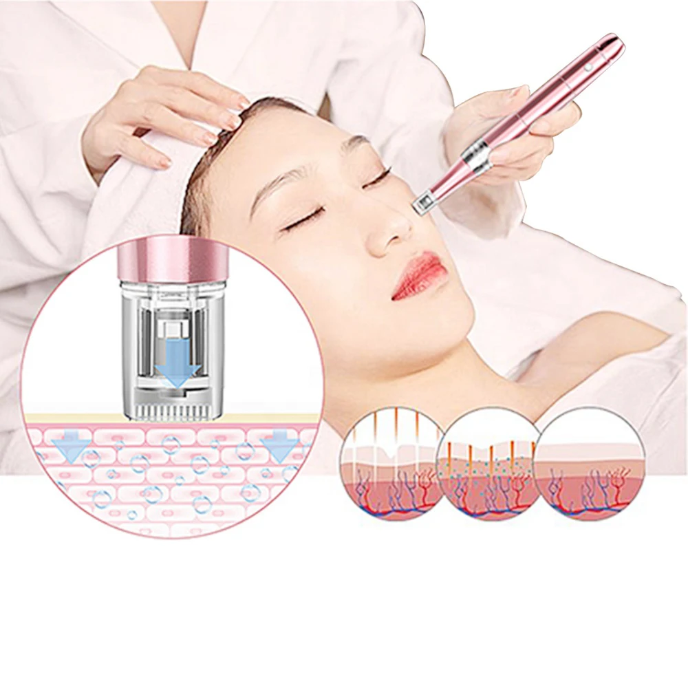 Electric Wireless 7 Colors LED Display Derma Pen Ultrima Dermapen Micro Needle Pen Microblading Dr Pen Therapy Scars MTS PMS