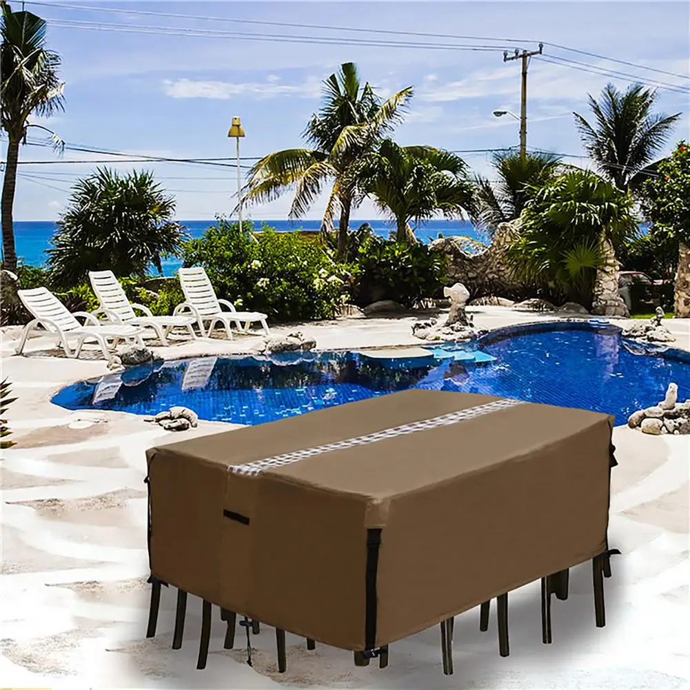 Square Dust Cover Waterproof Furniture For Terrace Table Outdoor Oxford Cloth Garden Sun Protection Dust-proof Tools | Дом и сад