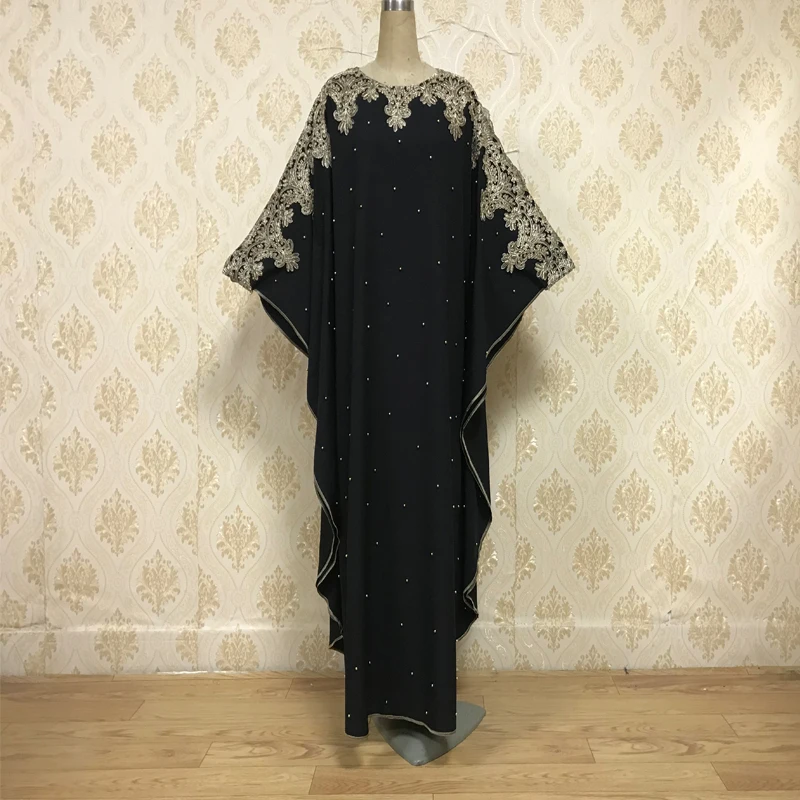 Мусульманская молитвенная одежда Рамадан Женская абайя рукав летучая мышь Djellaba длинная хиджабьюр платье женская мусульманская одежда