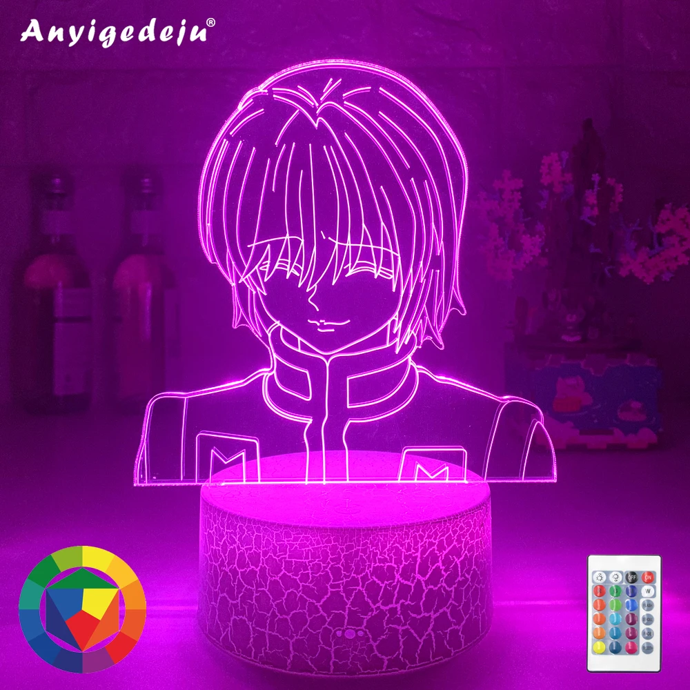 Фигурка Kurapika акриловый ночник Аниме подарок Hunter X Lamp для детской спальни