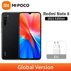 Смартфон Xiaomi Redmi Note 8, глобальная версия дюйма, 2021 дюйма, 4 камеры 48 МП, 64 ГБ128 ГБ, MTK Helio G85, 6,3 дюйма, 4000 мА  ч