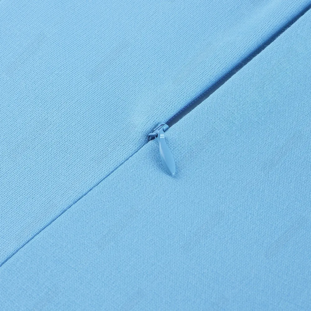 

Women Ladylike Elegant Pure Color Round Neck Short Sleeve Bodycon Office Fishtail Knee Length Dress 1EB582