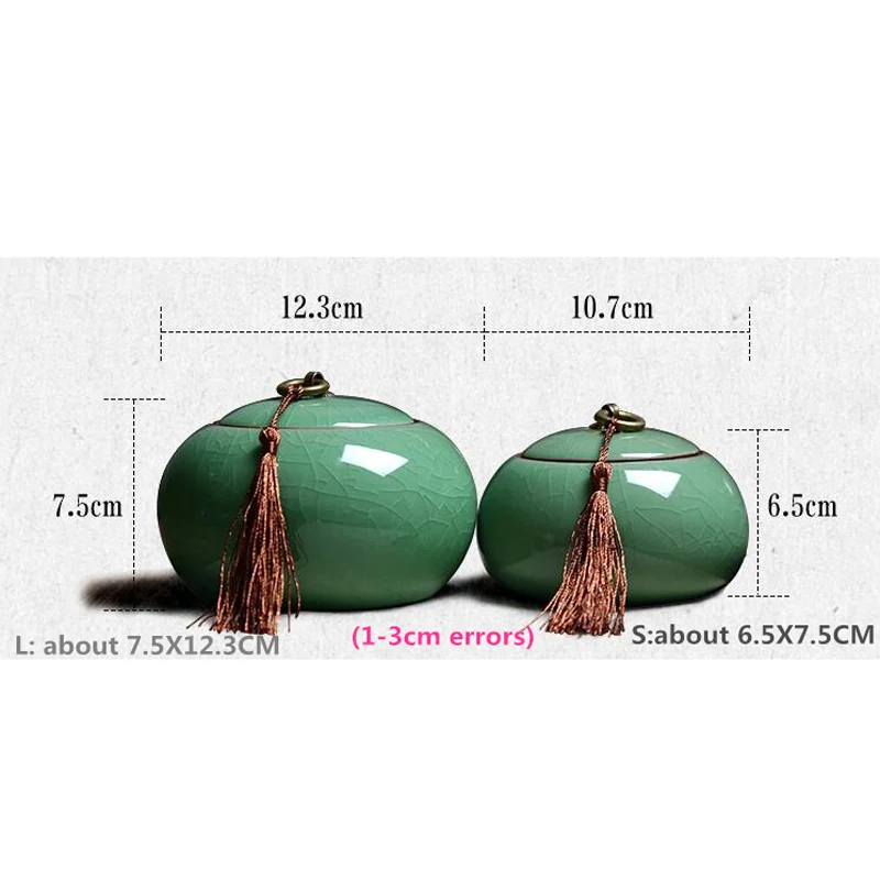 Чайная банка керамическая герметичная коробка посылка чайная чайный горшок