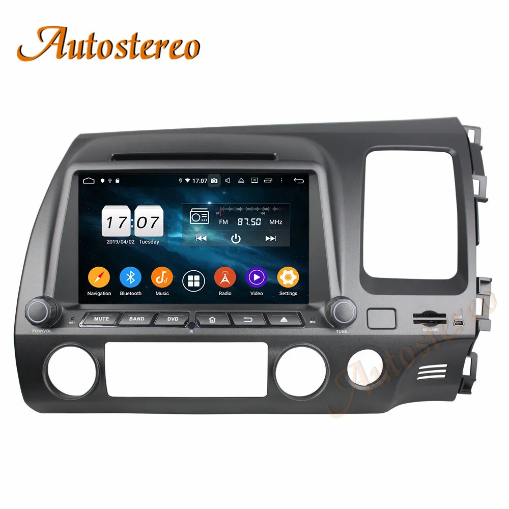 DSP Android 9 0 PX5/PX6 автомобильный dvd-плеер мультимедийный плеер GPS навигация для Honda Civic