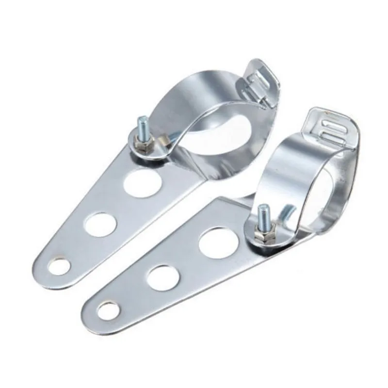 2x Universal 34-46mm Headlight Mounting Brackets Fork Clamp Motorcycle For Harley Honda Yamaha Suzuki Kawasaki Cruiser Touring | Автомобили