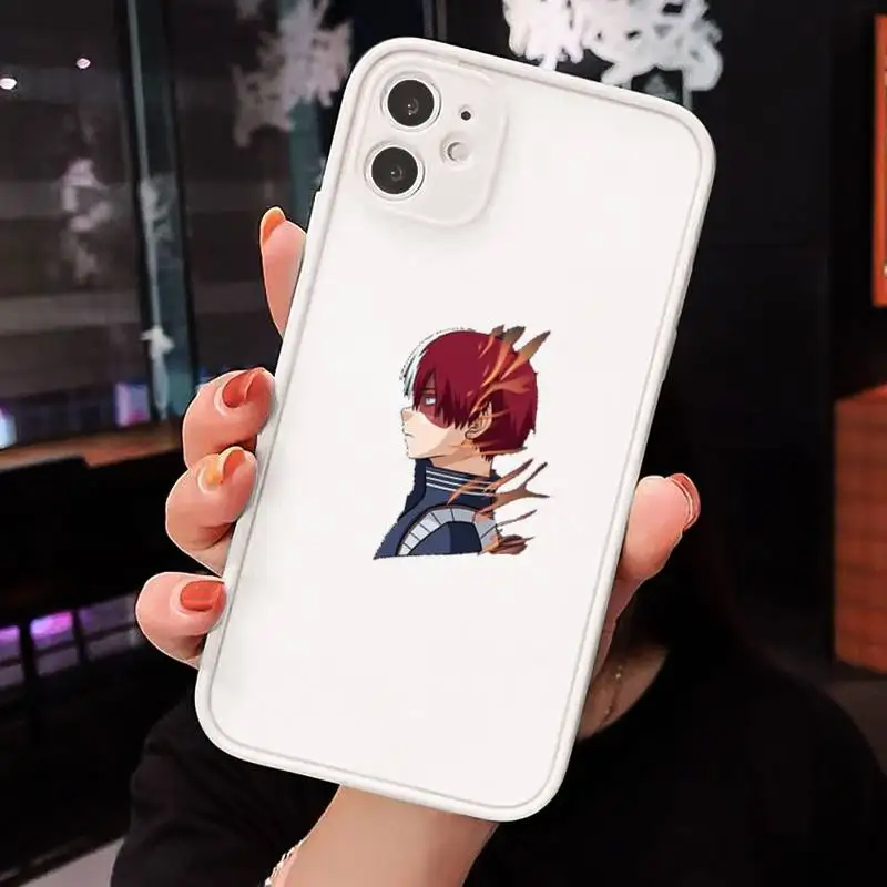 

cool cartoon Shoto Todorok Phone Case Matte Transparent for iPhone 7 8 11 12 s mini pro X XS XR MAX Plus cover funda