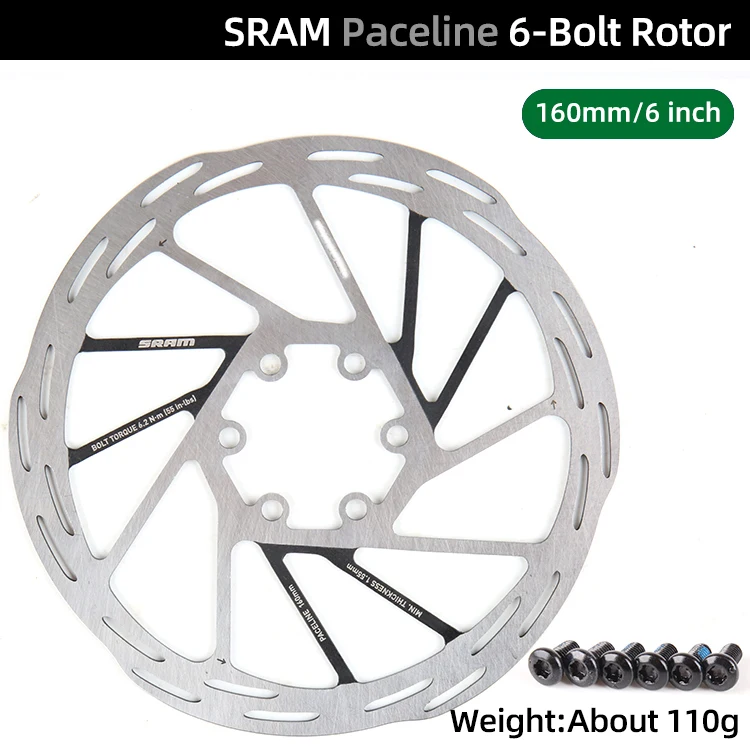 Дисковый тормозной ротор SRAM CenterLine 6 болтов 140/160/180/200 мм 4/6/7/8 дюйма дисковые роторы