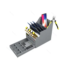 B&R S-28 Storage Box Mobile Phone Repair Tool Parts Tweezers Screwdriver Screw Parts Organizer ABS Storage Rack