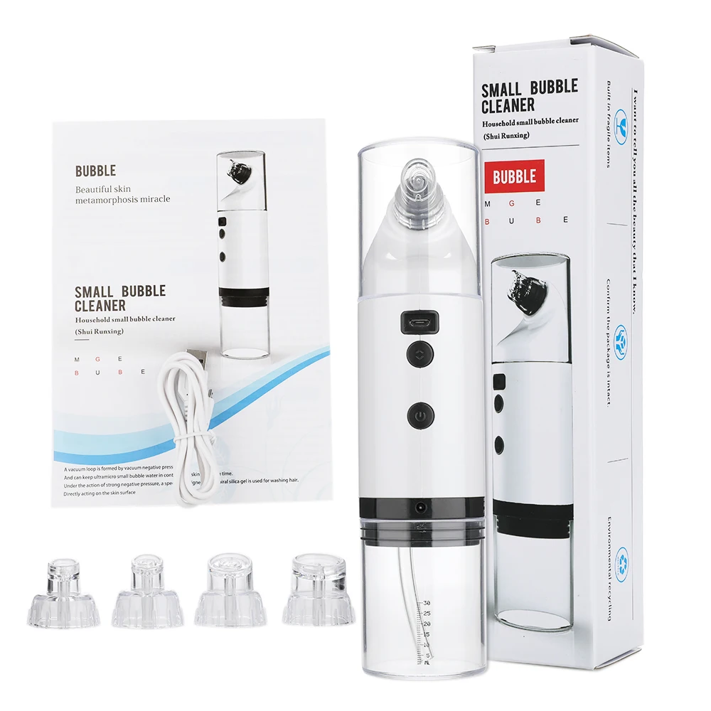 

LED Light Bubbles Remove Blackheads Acne Pores Vacuum Facial Blackhead Instrument Household Facial Cleaning Care Equipment New