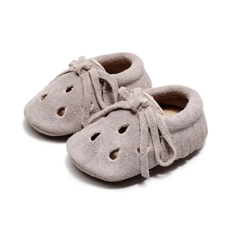 

New Girls First Walker Autumn Baby Boy Girl Hollow Leather Shoes Tassel Bow Soft Sole Shoes Infant Toddler Shoes