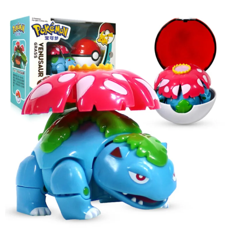 TOMY Pokemon Action Morphing Pokeballs Трансформеры игрушки для детей Пикачу Чаризард Mewtwo Blastoise