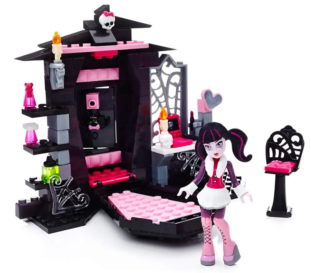 

Monster High Draculaura Vamptastic Room Bedroom 128 Pcs mega building bloks toy