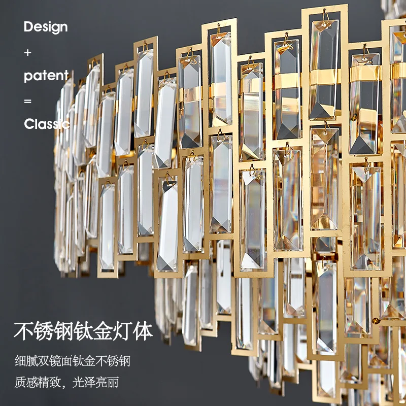 Хрустальная люстра гостиная Светильник ing спальня лампа атмосферу современный