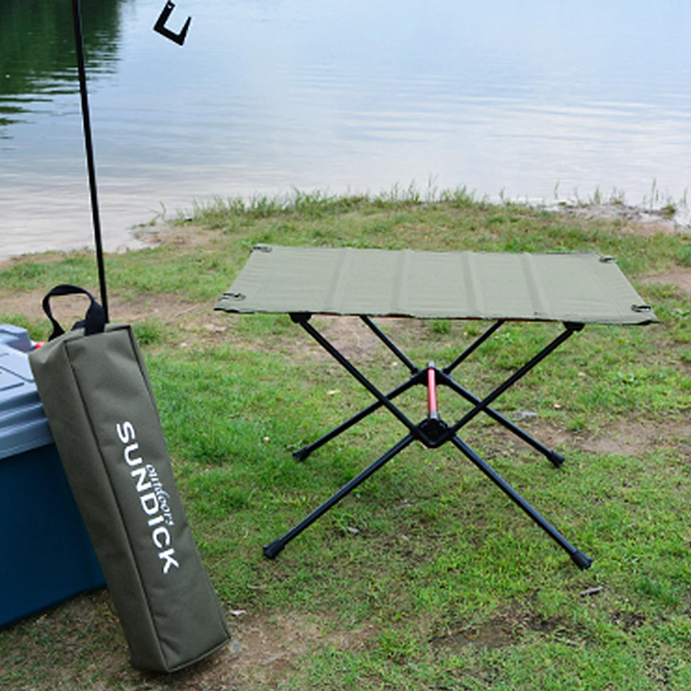 

Portable Foldable Camping Table Aluminum Alloy Outdoor Furniture Dinner Desk for Family Party BBQ Picnic