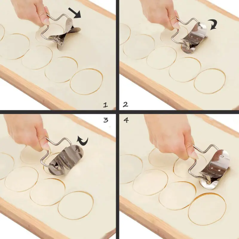 

Stainless Steel Dumpling Maker Wraper Dough Cutter Ravioli Dumpling Mould Meat Pie Pasty Maker Mold Presser Kitchen Gadget Tool