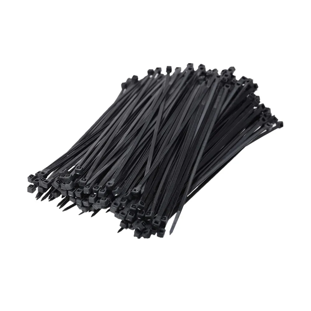 

100PCS Nylon Cable Ties White Black 3*100 3*150 3*200 Cable Wire Ties Self Locking 5*300mm 4*250mm Zip Ties 100mm 150mm 200mm