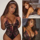 Боди женское кружевное, с открытой спиной, Teddies сексуальное женское белье