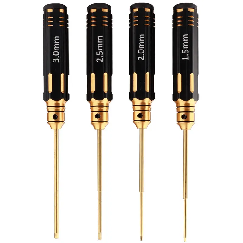 1.5mm 2.0mm 2.5mm 3.0mm Phillips Screwdriver Cross Screw Driver Non-slip Titanium Plating Process Repairing Tool for RC Aircraft |