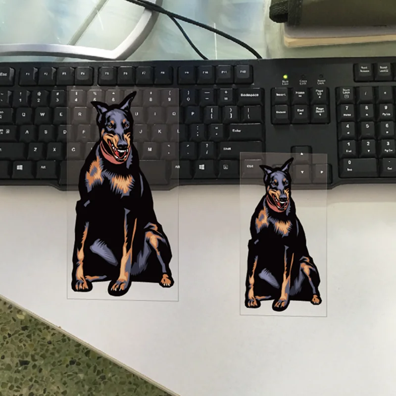 

Cute and Handsome Dog Decals Waterproof Reflective Car Stickers