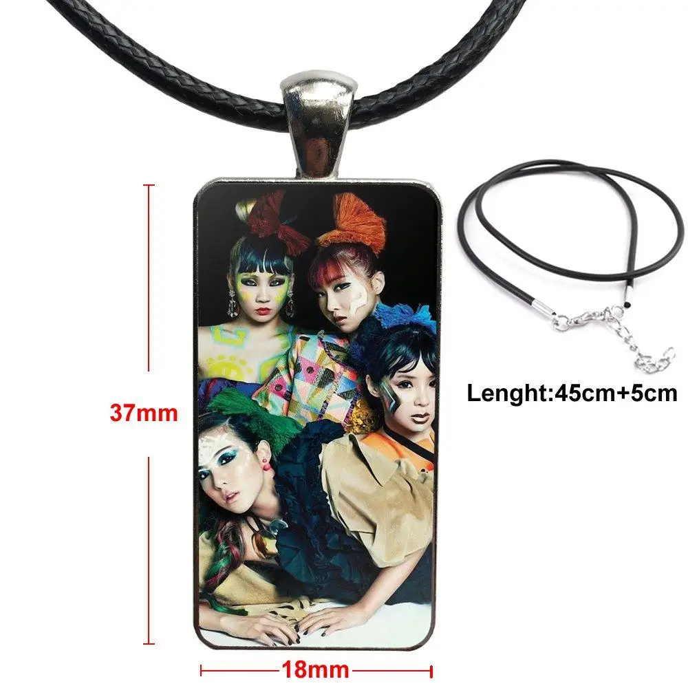 Модные Винтажные стеклянные Женские Подвески 2ne1 для женщин ручной работы -