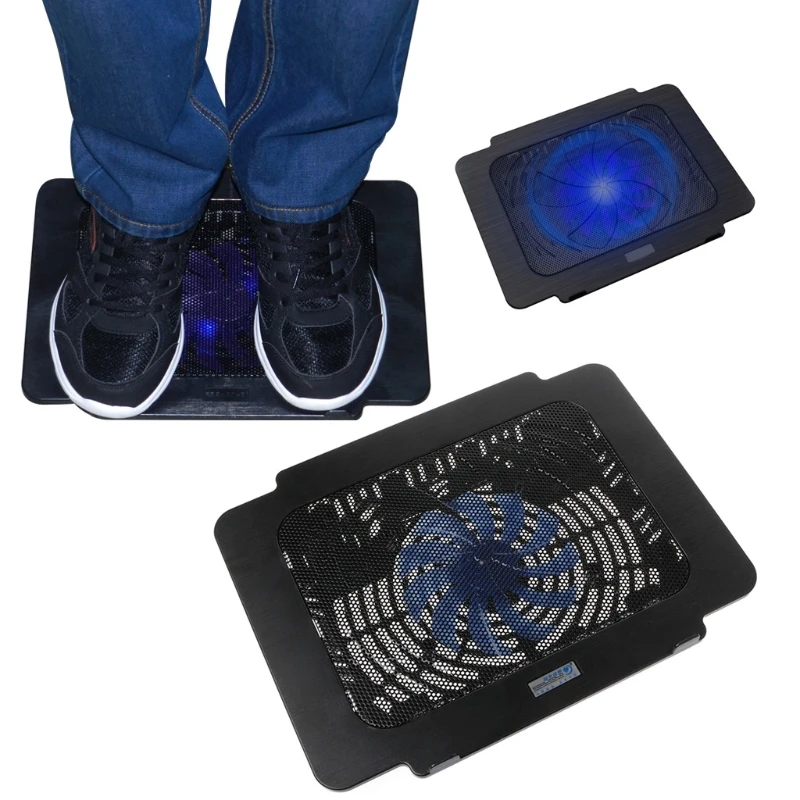 

Laptop Cooler Cooling Pad Base Big Fan USB Stand For 14 Inch LED Light Notebook
