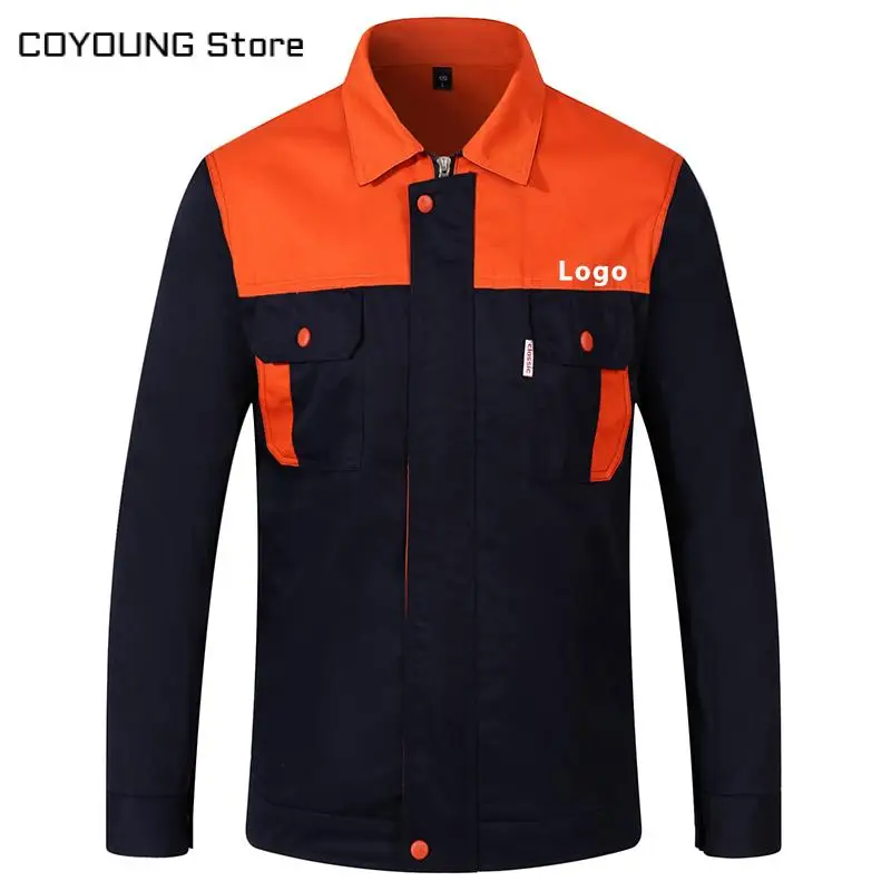 Униформа унисекс с длинным рукавом рабочая одежда смешанных цветов печать