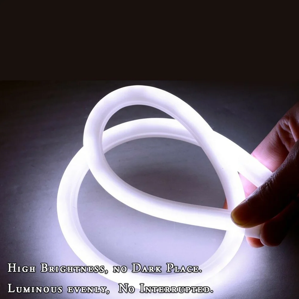 

2X White 60cm Car Hose LED Light Bar Daytime Driving DRL Headlight Brand New Auto Parts High Quality And Durable