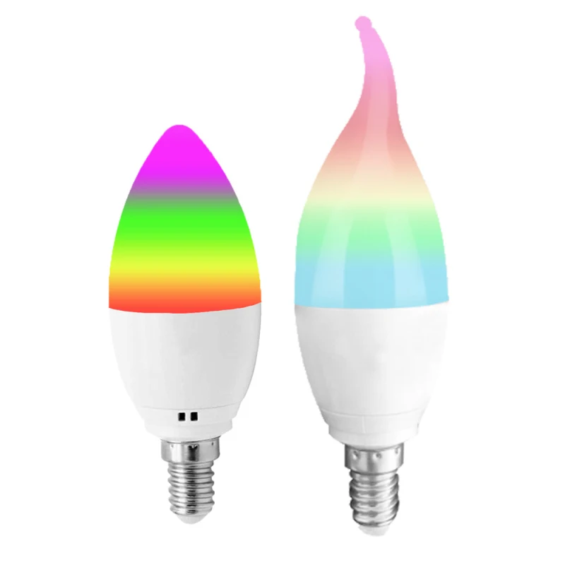 Светодиодный светильник WIFI светодиодный с затемнением умная свеча RGB + белый