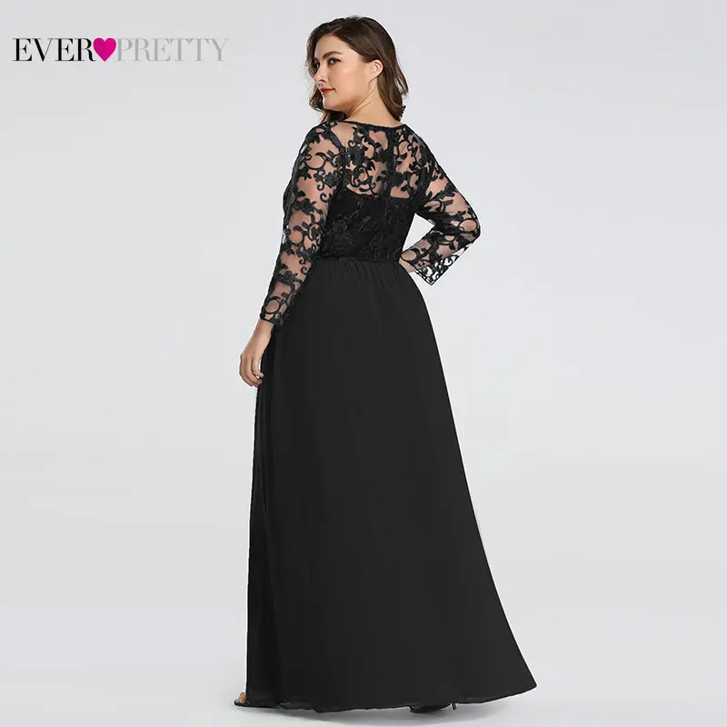 Платье для мамы и невесты размера плюс Ever Pretty EZ07633 элегантные трапециевидные