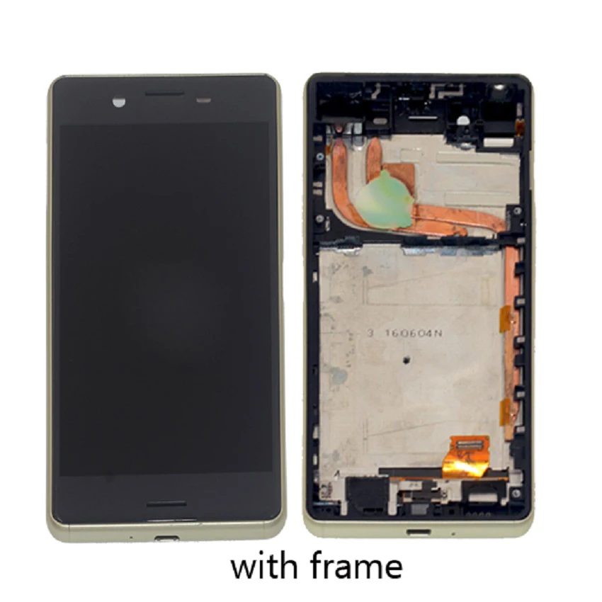 for sony xperia x performance lcd display digitizer assembly for sony xperia xp f8131 f8132 display screen lcd phone parts frame free global shipping