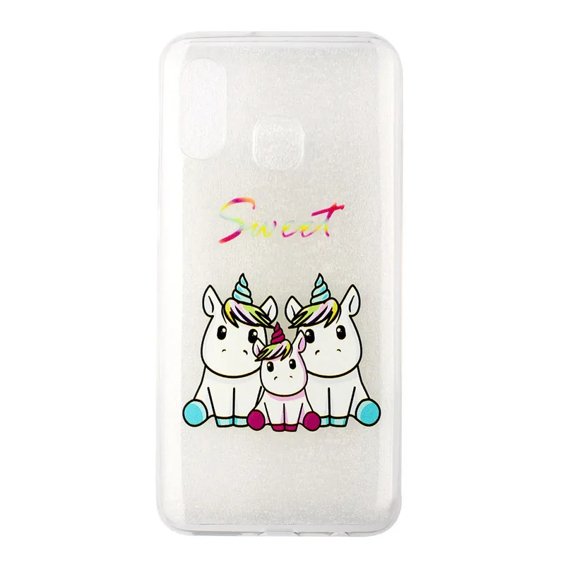 Cute Transparent Phone Case Shell For Sumsung Galaxy S10 Plus Lite A40 A50 M20 A9 Ultra-thin Cartoon Soft Back Cover Cases |