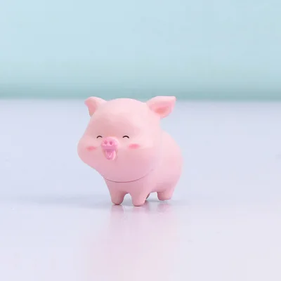 Свинка Семья украшения маленькая статуя фигурка животного модель мох микро пейзаж домашний декор миниатюрная поросенок Фея Украшения Сада - Цвет: 4