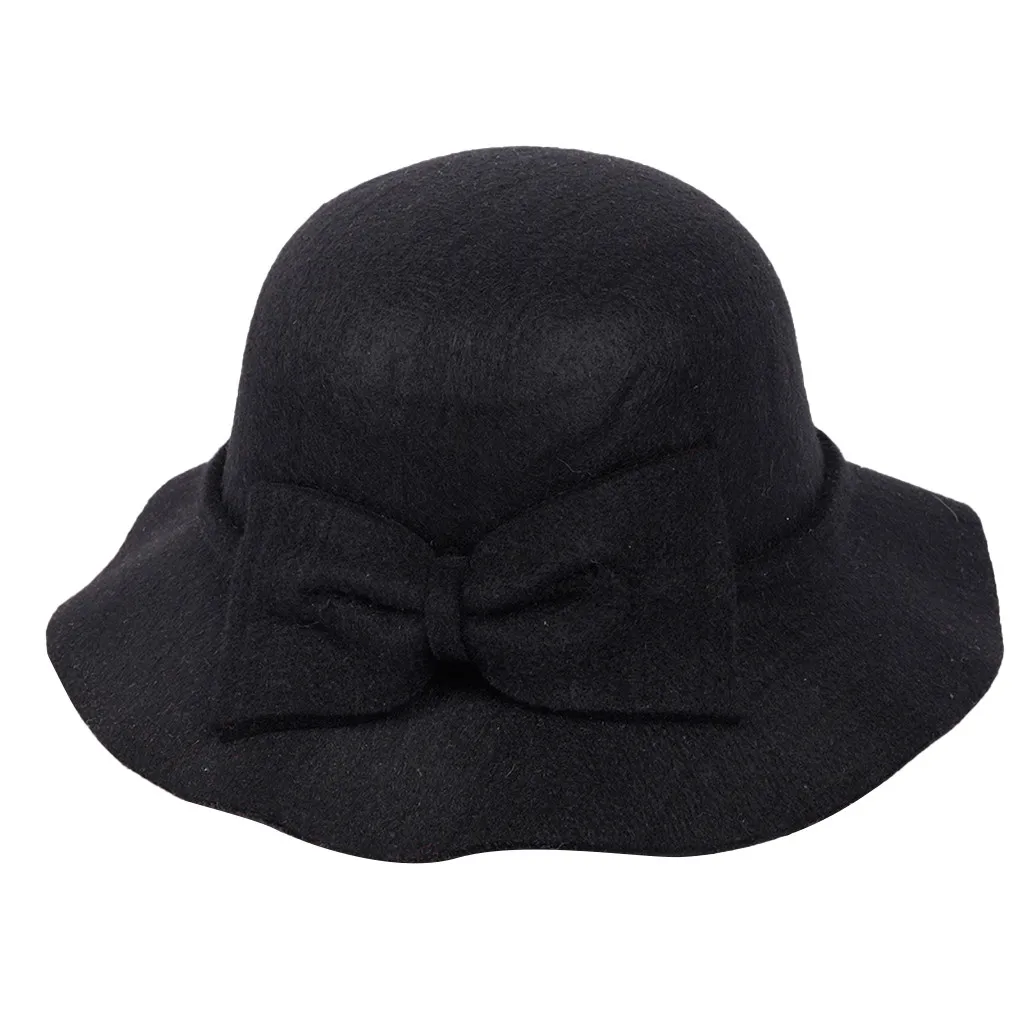 Женская шляпа Федора осенне-зимней моды, повседневная, белая и черная, тропический стиль, элегантный, популярный, простой головной убор для коммутирования.