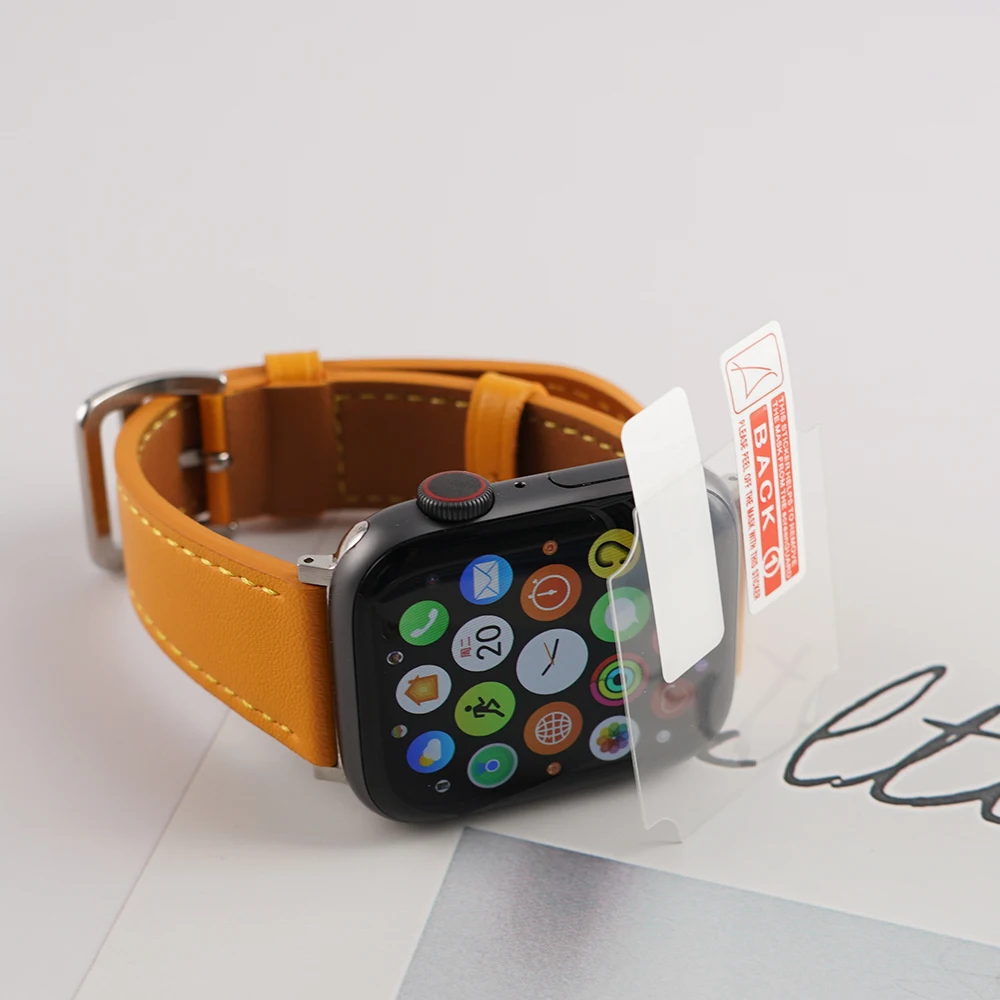 

3D Cutaway Design Curved Full Cover Film For Apple Watch Series SE 6 4 5 40mm 44mm Screen Protector For Series 1 2 3 38 42mm