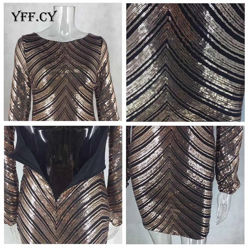 

2020 Women Dress Ladies Sexy Mini dress Sequined backless slim lantern sleeve bodycon dresses party elegant festival streetwear