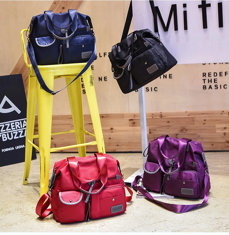 

Fashion Waterproof Women Nylon Oxford Handbag Ladies Tote Bag Casual Nylon Shoulder Bag Mummy Bag Large Capacity Canvas Bag