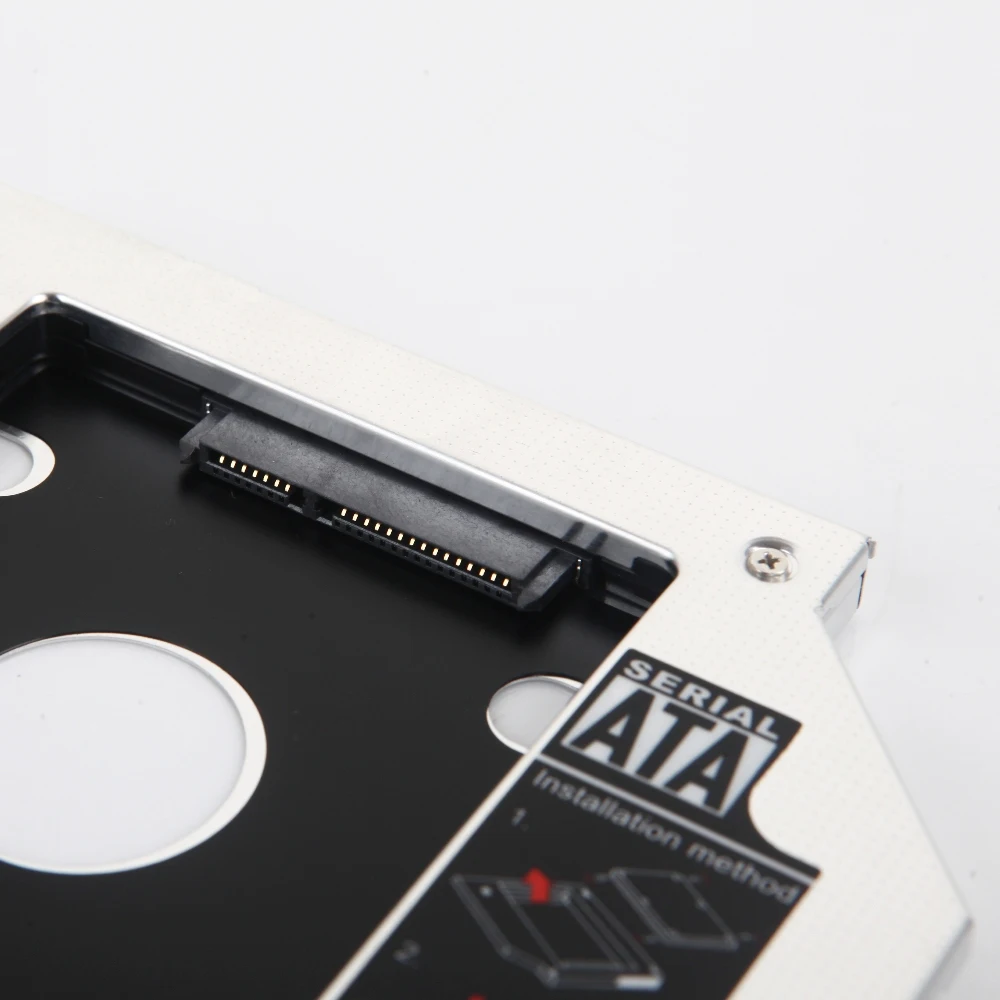 Алюминиевый Универсальный 2 й HDD SSD карман для жесткого диска ноутбука 9 5 мм SATA ODD cd