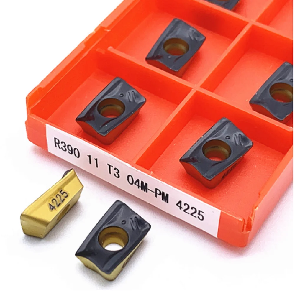 10 шт. токарные инструменты R390 11T304M PM 1025 4225 карбидная торцевая фреза вкладыш резака