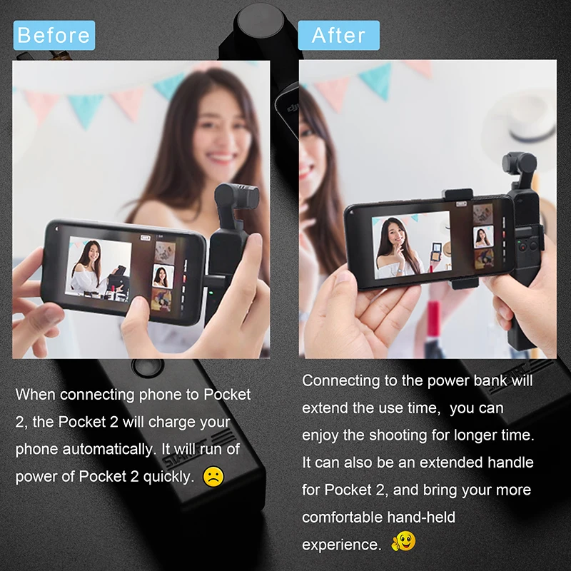 Портативный внешний аккумулятор Pocket 2 зарядное устройство для DJI OSMO аксессуары